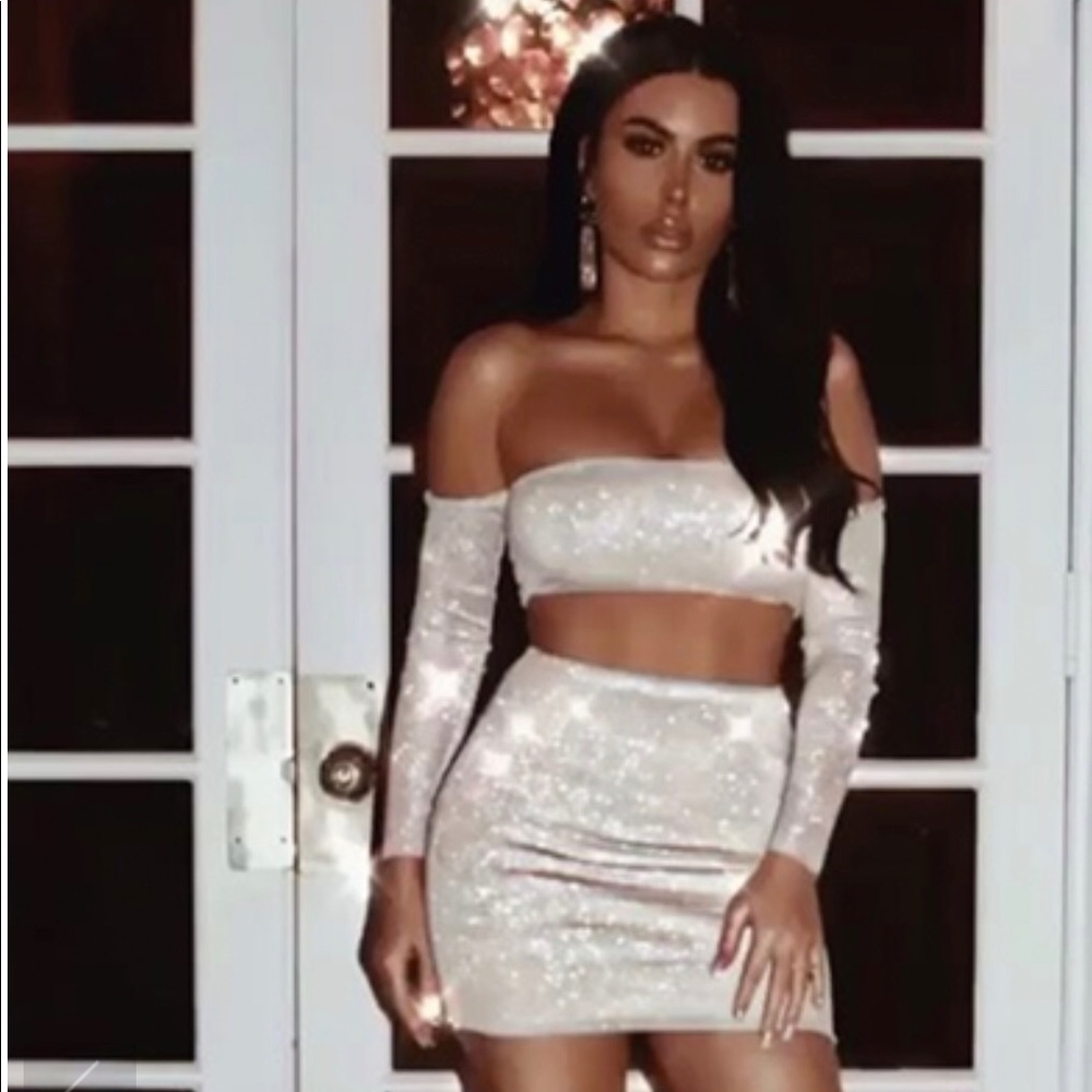 Sheer glitter set
